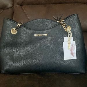Black leather Jessica Simpson purse